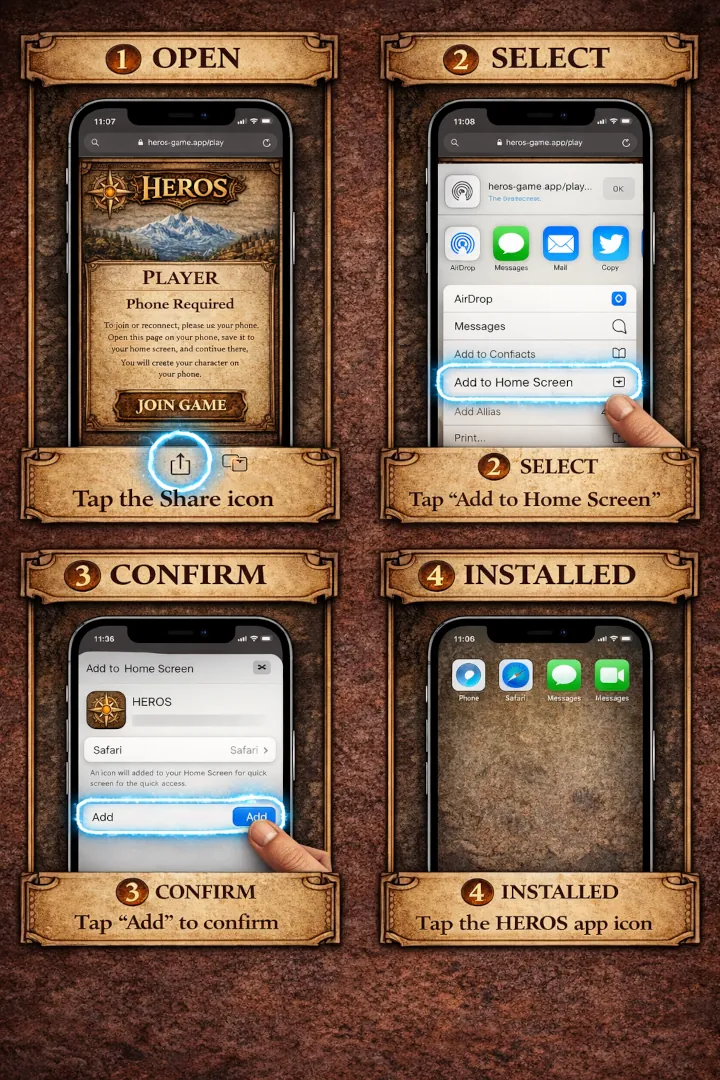 How to install Heros on iPhone
